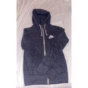 Gray Nike zip up